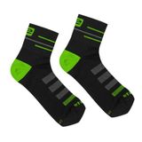 SOX športové ponožky čierna-zelená veľkosť (obuv) XL