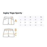 Yoga Sporty krátke športové legíny červená veľkosť oblečenia L