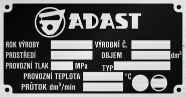 ADAST 2 gyártási lemez