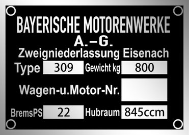 BMW Motorrad GmbH gyártási lemez