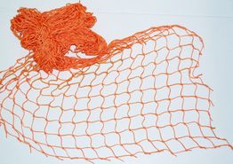 Dekorációs háló 1x2m, 5 cm szem, 2mm narancssárga