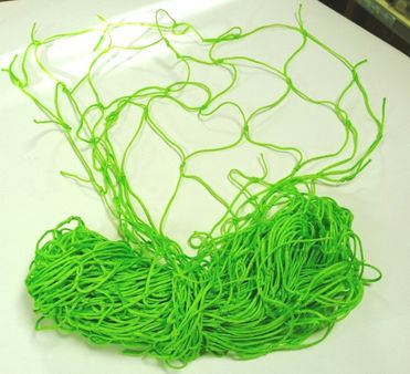 Dekorációs háló 1x5m10cm lyukméret 2 mm neon zöld