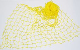 Dekorációs háló 1x5m,10 cm szem, 2mm sárga