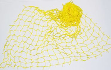 Dekorációs háló 1x5m,10 cm szem, 2mm sárga