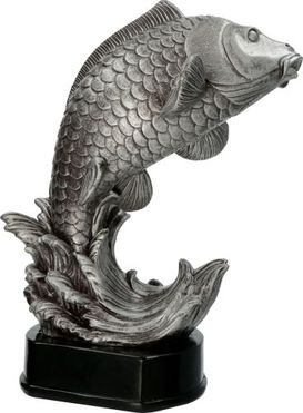 Öntött ezüst hal figura 25cm-től
