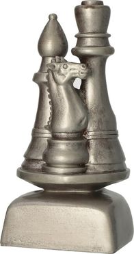Öntött sakk trófea 18cm