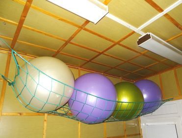 Fitball labdatartó háló 0,8x4 m fehér
