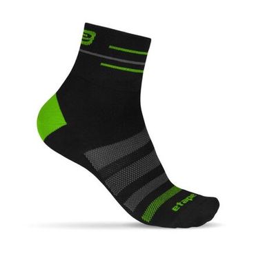 SOX športové ponožky čierna-zelená veľkosť (obuv) XL