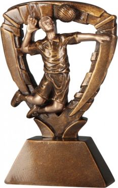 Öntött röplabda figura  bronz M-13cm